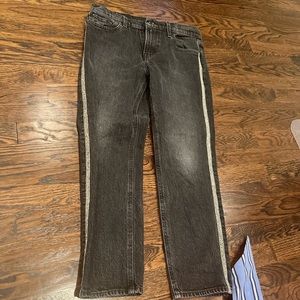 Lucky brand jeans with beaded embellishments on side